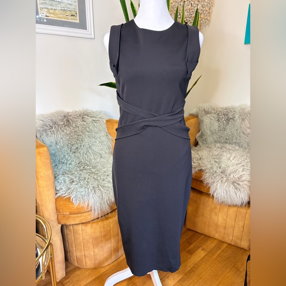 Elegant Black Midi Dress